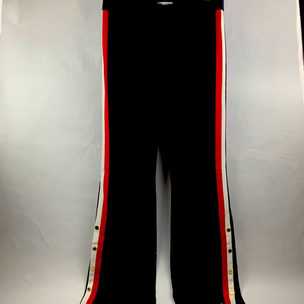 Calvin Klein Wide Leg Red Stripe Pants